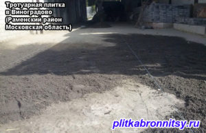 Примеры укладки тротуарной плитки в Виноградово