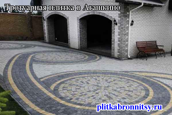 Тротуарная плитка в Агашкино: производство, продажа, укладка