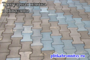 Примеры укладки тротуарной плитки Катушка в Никулино