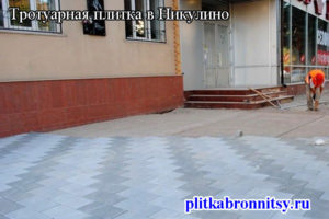 Тротуарная плитка в Никулино: Раменский район Московская область
