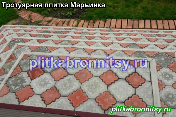 Тротуарная плитка Марьинка: производство и укладка